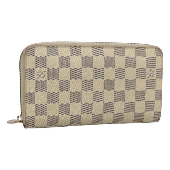 LOUIS VUITTON Damier Azur Zippy Organizer Long Wallet N60012 LV Auth KD108